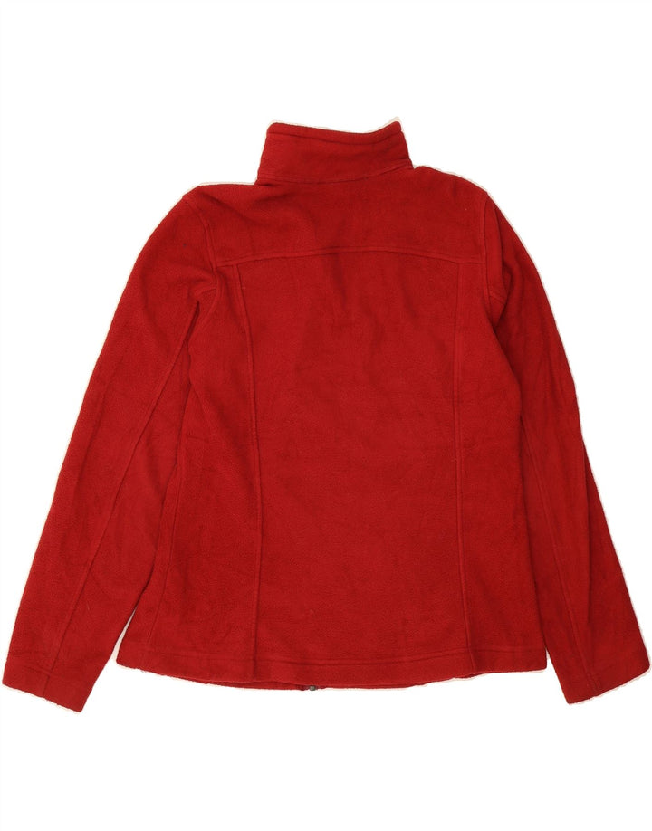 EDDIE BAUER Womens Fleece Jacket UK 16 Large Red Polyester Vintage Eddie Bauer and Second-Hand Eddie Bauer from Messina Hembry 