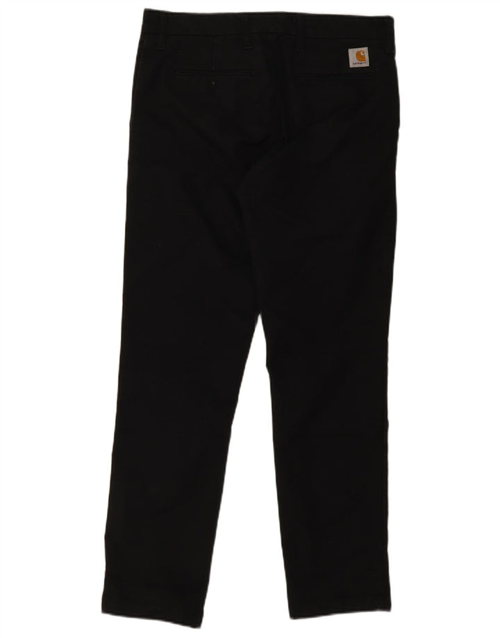 Carhartt Herren Sid Straight Chino Hose W32 L30 Schwarz Baumwolle