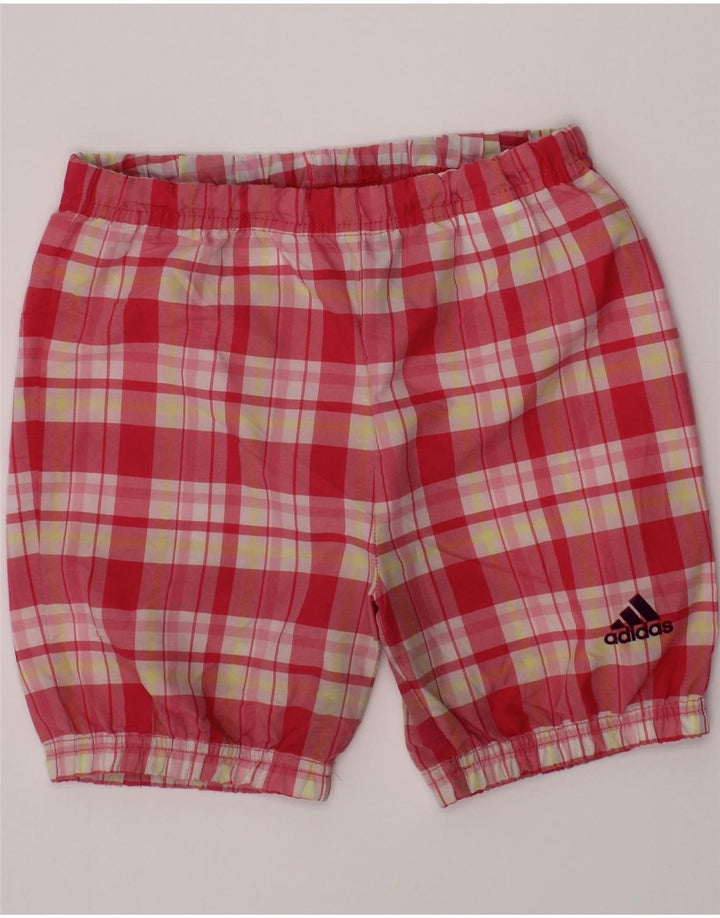 ADIDAS Freizeitshorts für Mädchen, 3–4 Jahre, W20, rosa kariert, Polyester