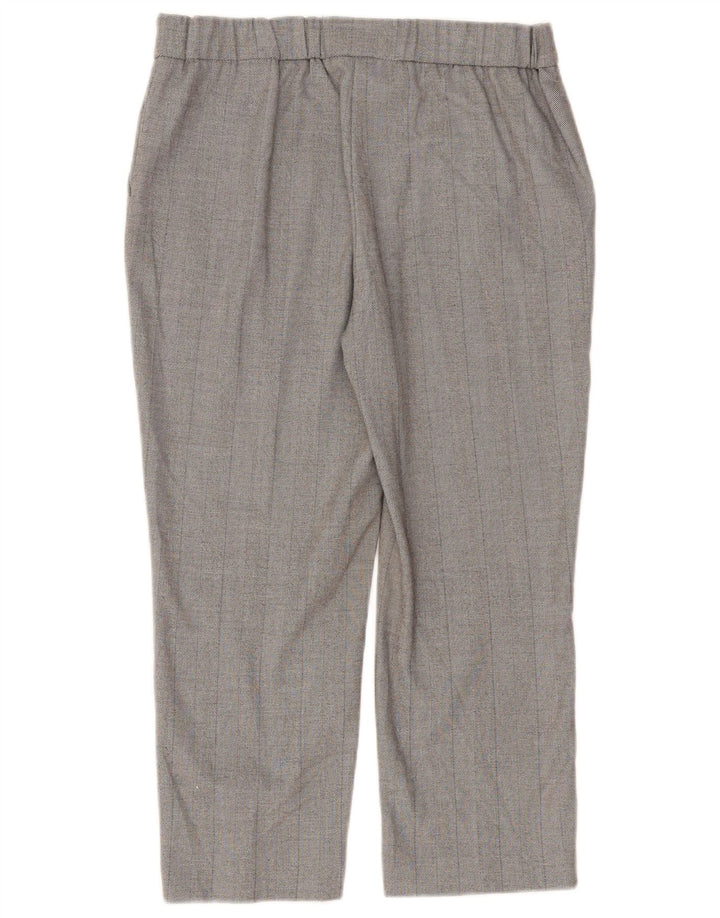 Marks & Spencer Gerade Capri-Hose für Damen, UK 12, M, W30, L23, Grau