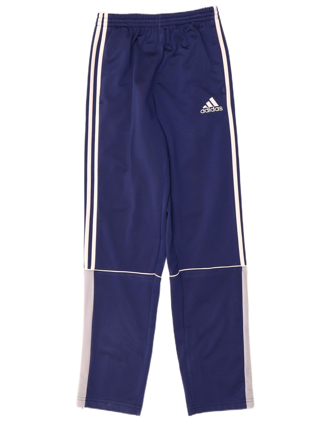 Adidas Trainingshose für Jungen, 13–14 Jahre, blaues Colourblock-Polyester