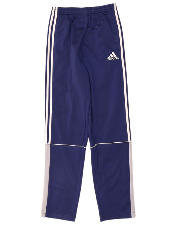 Adidas Trainingshose für Jungen, 13–14 Jahre, blaues Colourblock-Polyester
