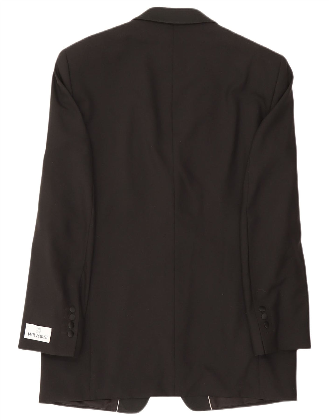 Wilvorst Herren-Blazer mit 1 Knopf, EU 50, große schwarze Wolle