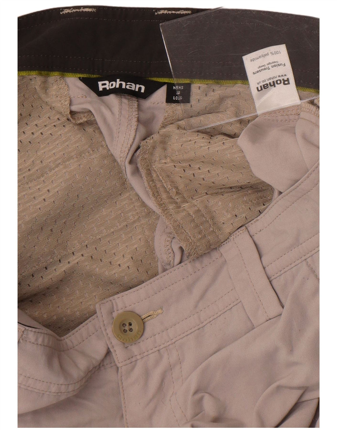 Gerade Chino-Hose für Herren von Rohan, W32, L34, Grau, Polyamid