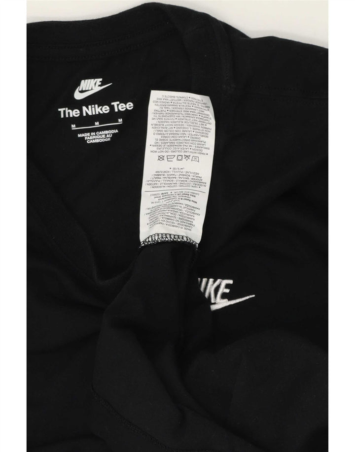Nike Herren-Langarmoberteil aus mittelschwarzer Baumwolle