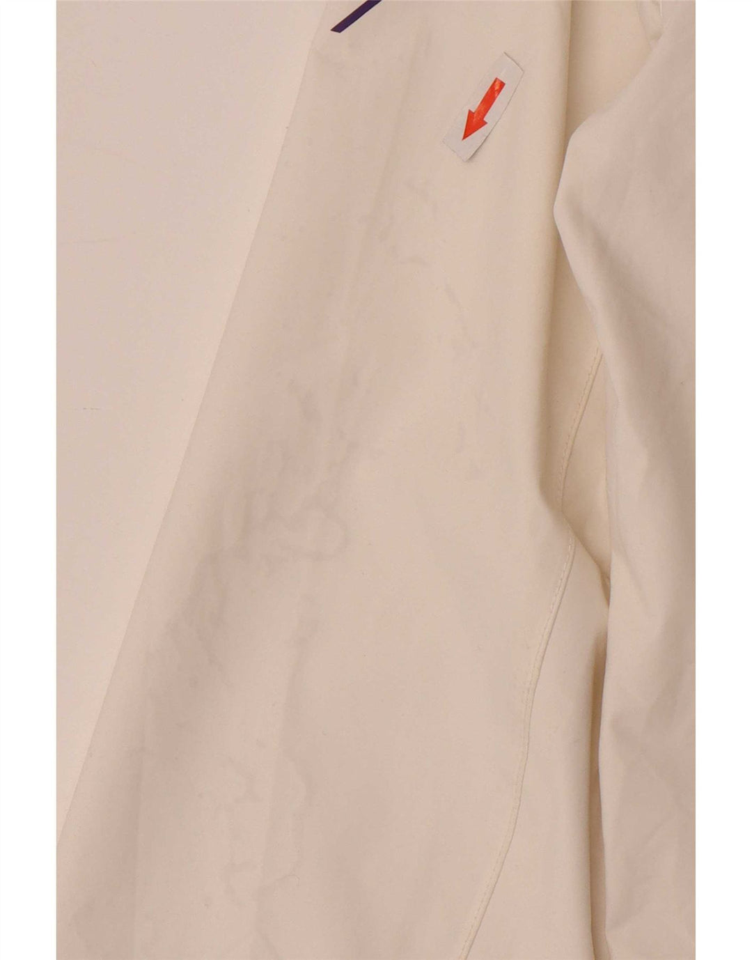Helly Hansen Womens Graphic Hooded Rain Jacket UK 10 Small Weiß Polyamid