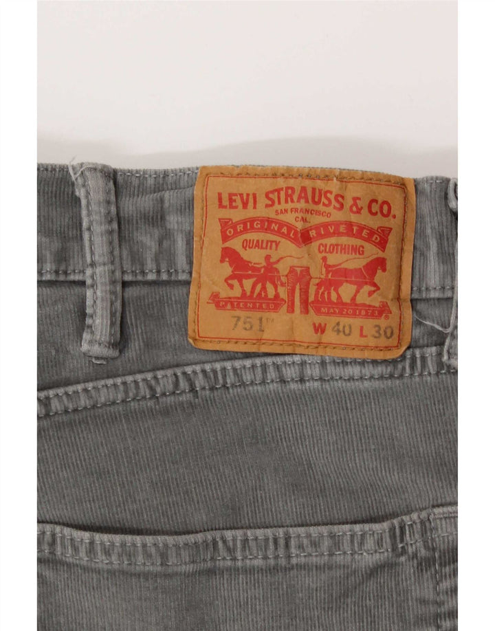 Levi's Herren 751 gerade Cordhose W40 L30 Grau