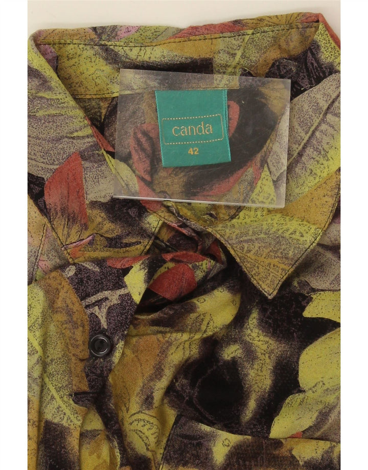 CANDA Womens Shirt Blouse EU 42 Large Multicoloured Floral Viscose Vintage Canda and Second-Hand Canda from Messina Hembry 