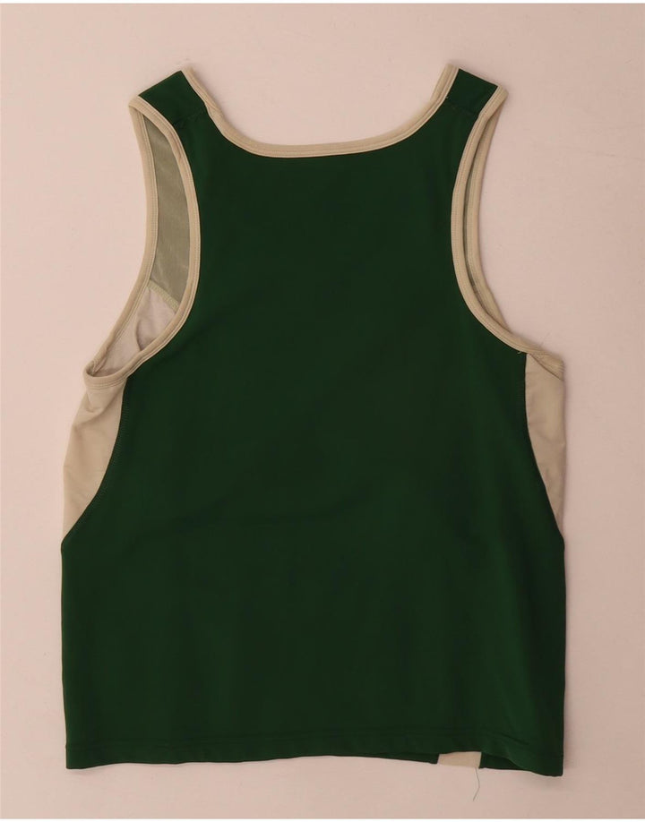 Nike Damen-Trägershirt UK 14 Large Grüner Farbblock