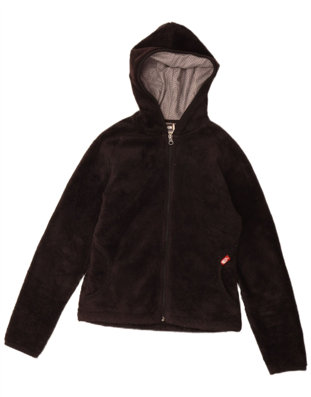 THE NORTH FACE Damen-Fleecejacke mit Kapuze, UK 10, Größe S, Schwarz, Polyester