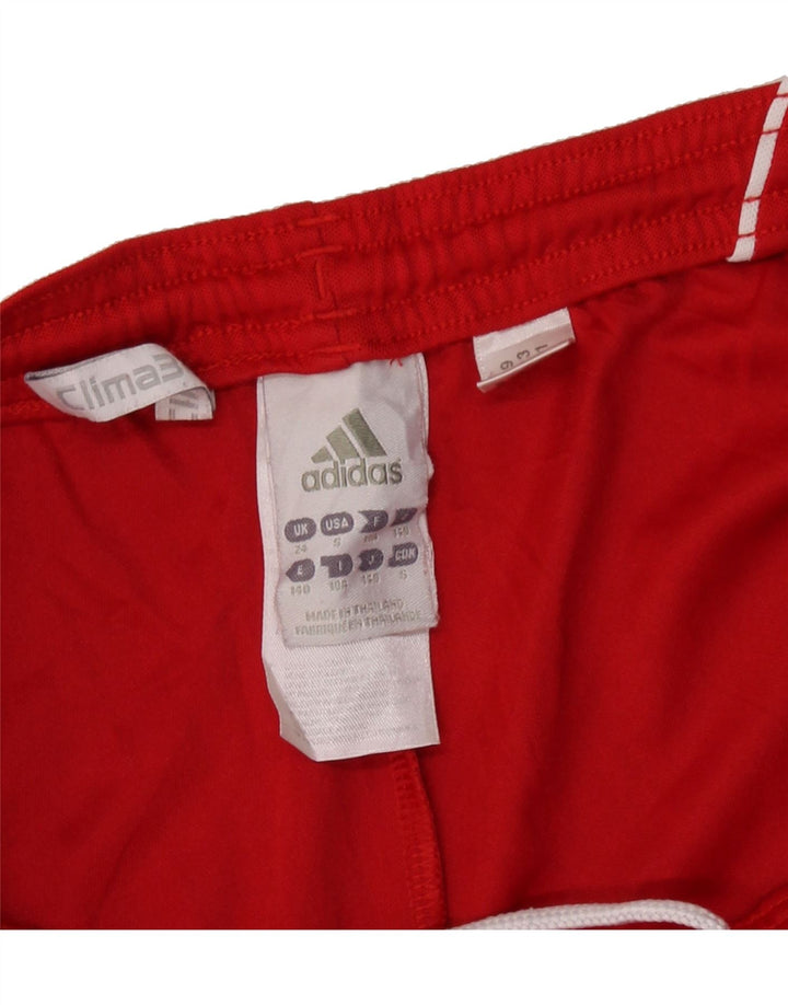 ADIDAS Boys Clima 365 Sport Shorts 9-10 Years  Red Polyester Vintage Adidas and Second-Hand Adidas from Messina Hembry 
