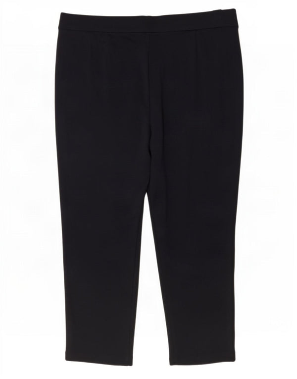 Gerade geschnittene Damenhose von Marks & Spencer, UK 18, XL W36 L23, Marineblau