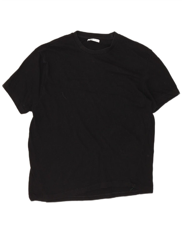 ZARA Herren T-Shirt Top XL Schwarz