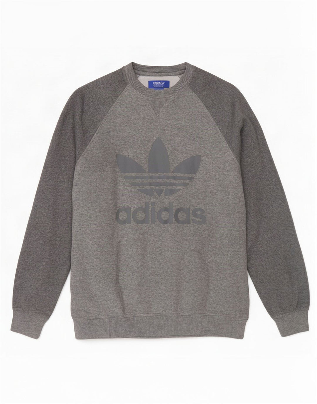 Adidas Herren Grafik-Sweatshirt-Pullover, klein, graue Baumwolle