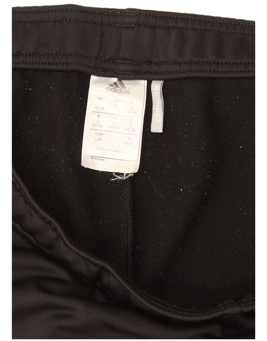 Adidas Damen Climalite Trainingshose UK 16 Large Schwarz Polyester