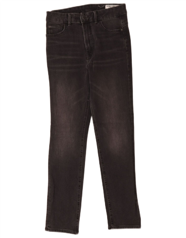Marks & Spencer Damen Slim Jeans UK 8 Small W26 L26 Graue Baumwolle