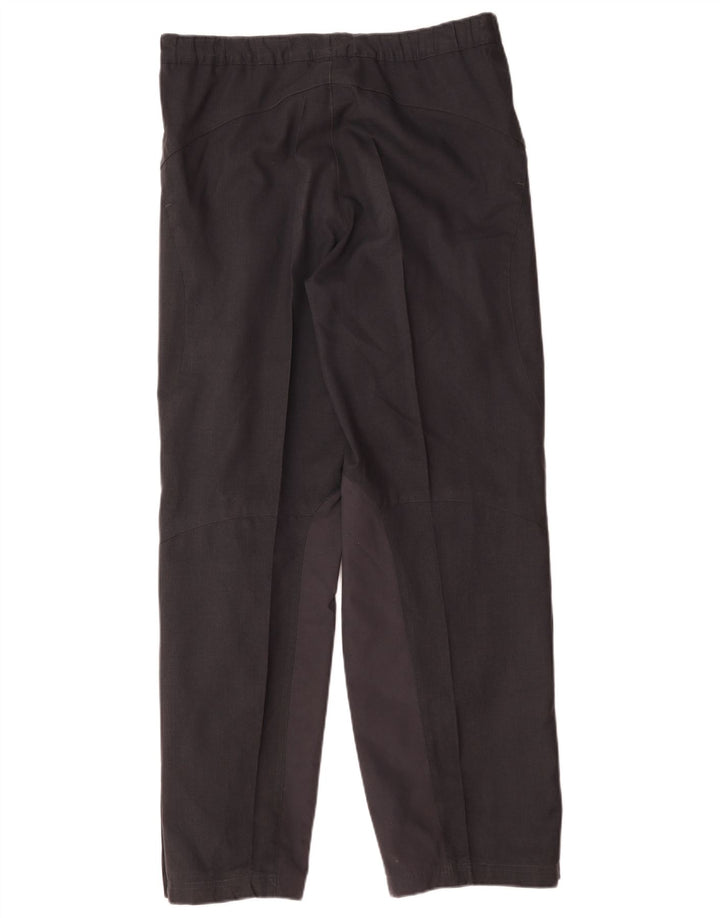 Adidas Herren wasserdichte Reithose W34 L33 Graues Polyamid