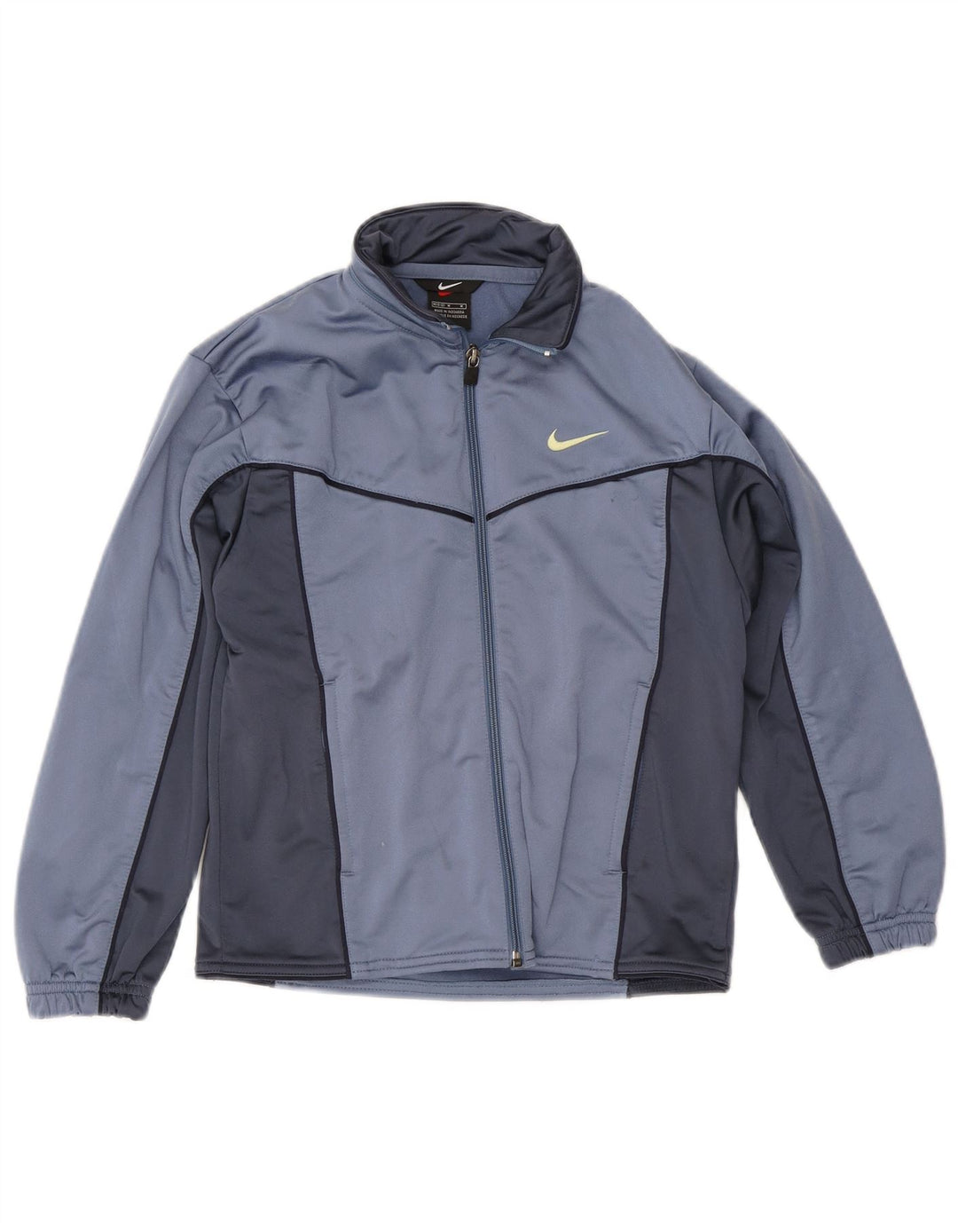 Nike Jungen-Trainingsanzugoberteil mit Grafik, 10–11 Jahre, Mittelblau, Farbblock
