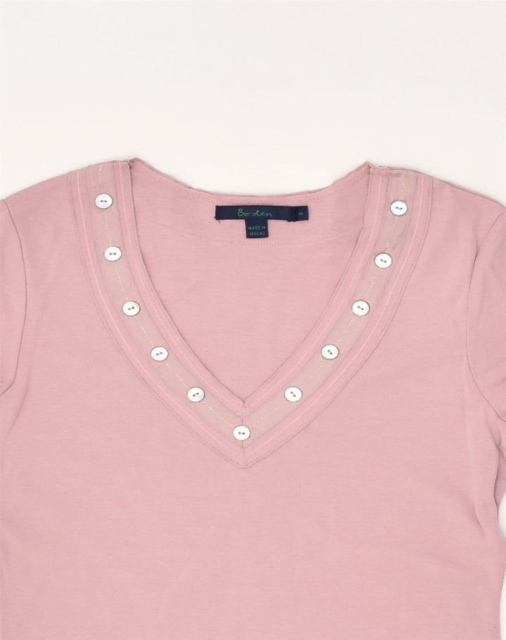 BODEN Womens Blouse Top UK 8 Small Pink Cotton | Vintage Boden | Thrift | Second-Hand Boden | Used Clothing | Messina Hembry 