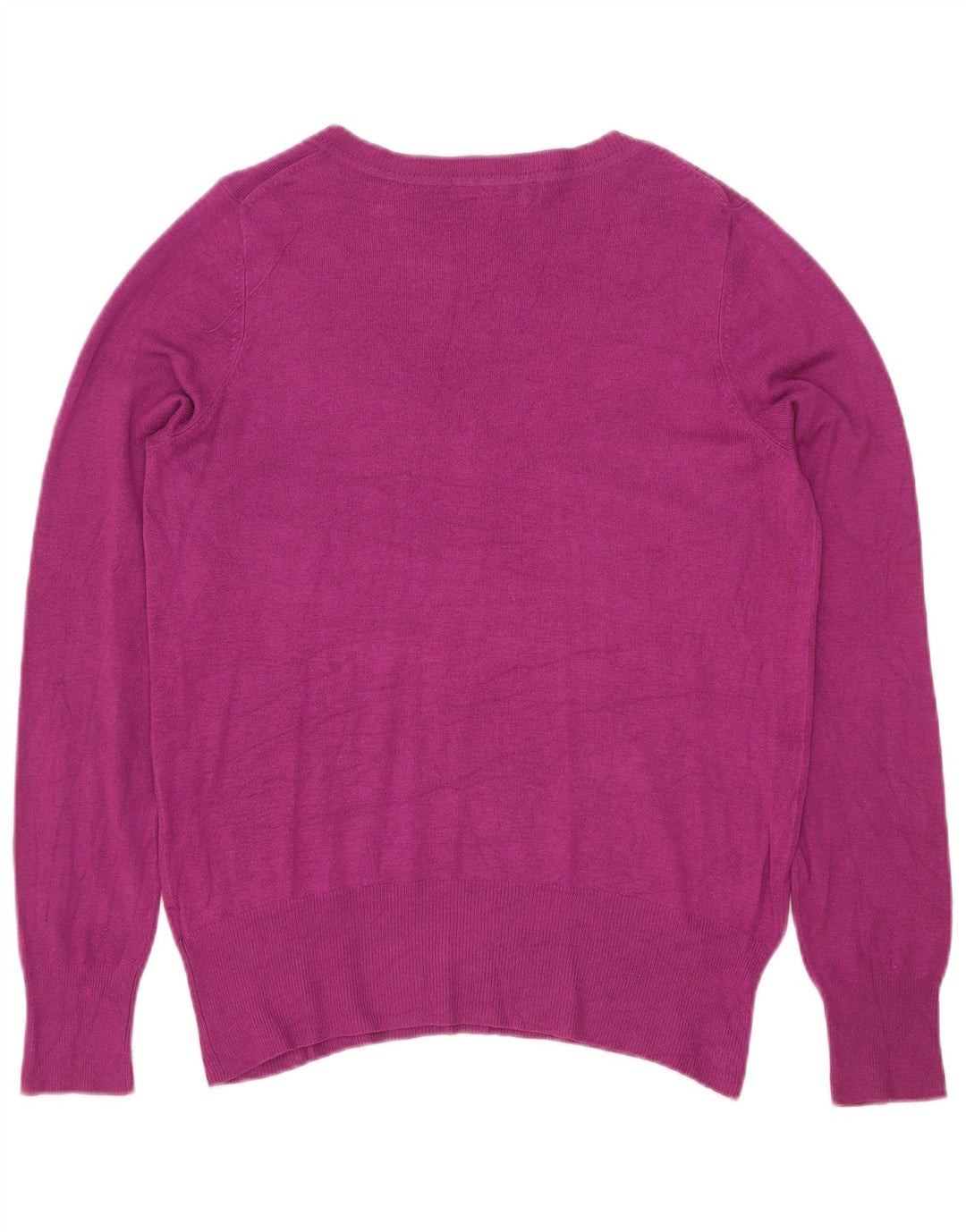 Marks & Spencer Damen-Pullover mit V-Ausschnitt, Gr. 14, mittlere kastanienbraune Viskose