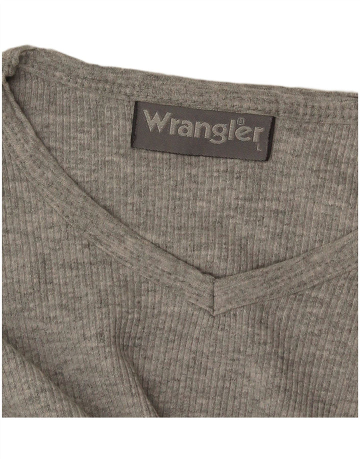 Wrangler Damen Top Langarm UK 14 Large Grau