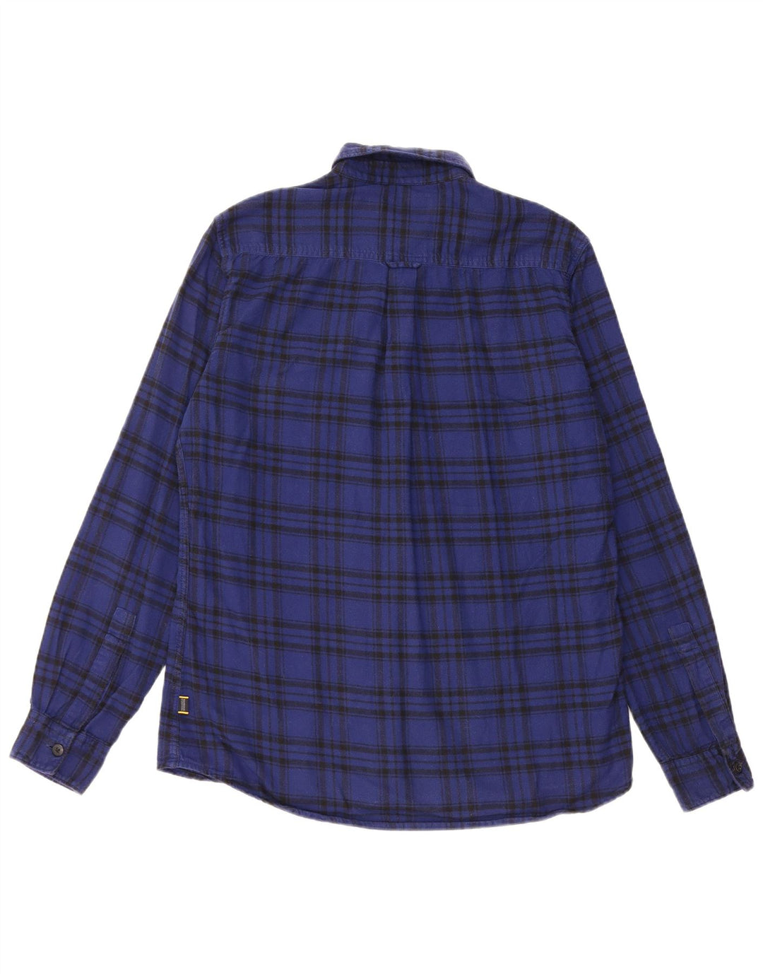 Barbour Herren-Flanellhemd aus mittelblau karierter Baumwolle