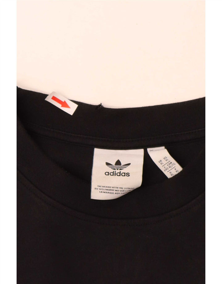 Adidas Herren Sweatshirt Pullover XL Schwarz Baumwolle