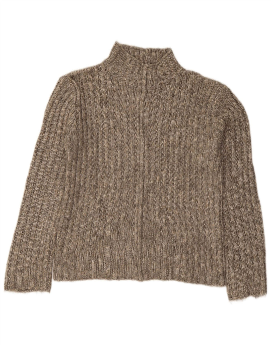 Zara Damen-Pullover mit Rollkragen, Gr. 10, Small, Grau, Acryl