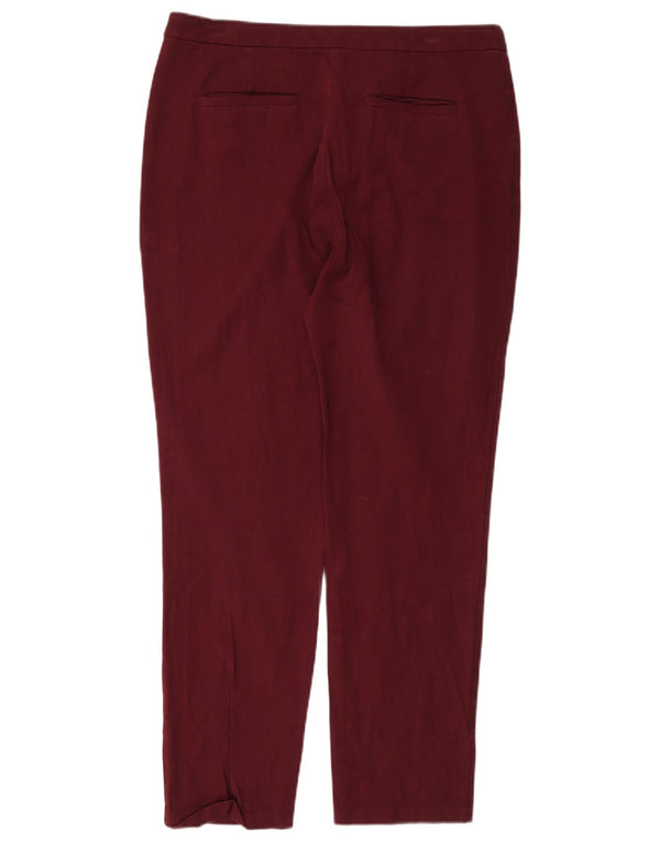 John Lewis Damen Slim Casual Hose UK 12 Medium W32 L28 Burgund