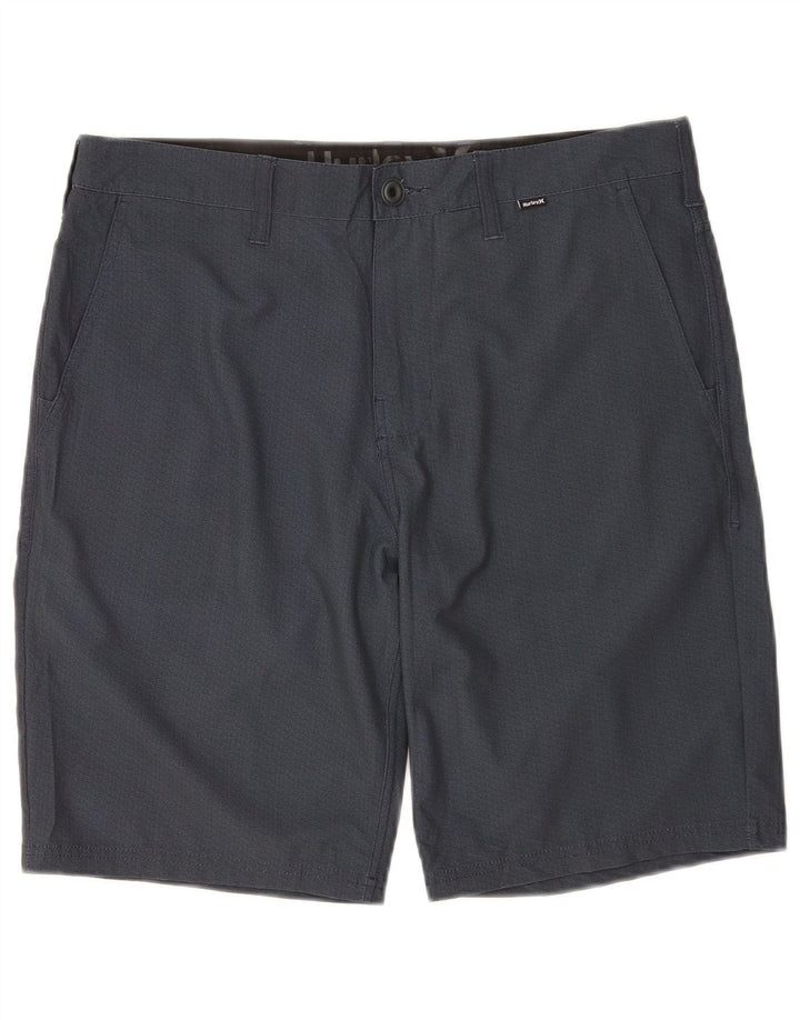 Hurley Herren Chino-Shorts W32 Medium Marineblau Polyester