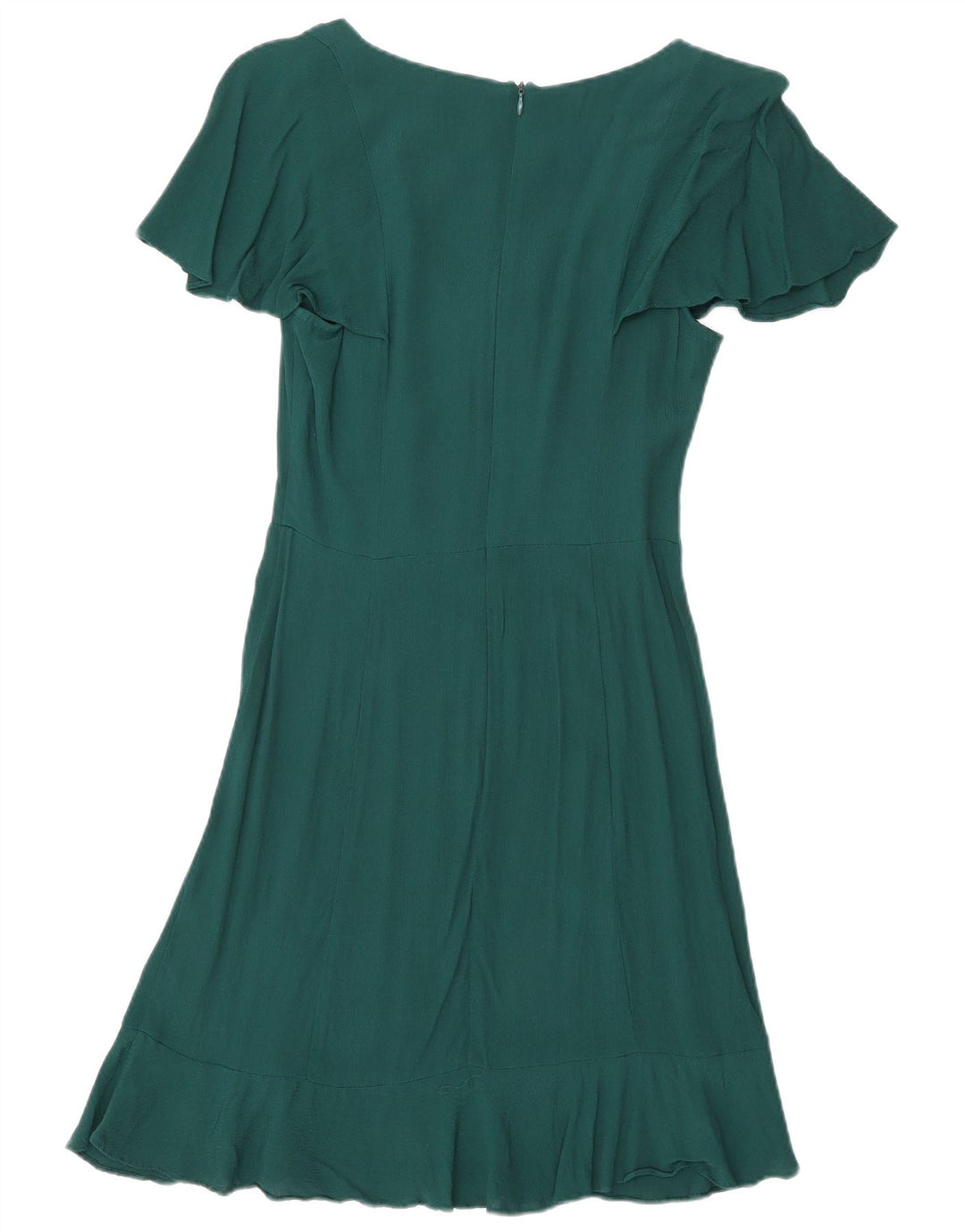 Oasis A-Linien-Kleid für Damen, Gr. 8, Größe S, grüne Viskose