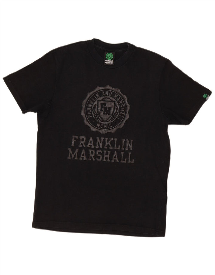 Franklin Marshall Herren-T-Shirt mit Grafik, Größe S, Schwarz