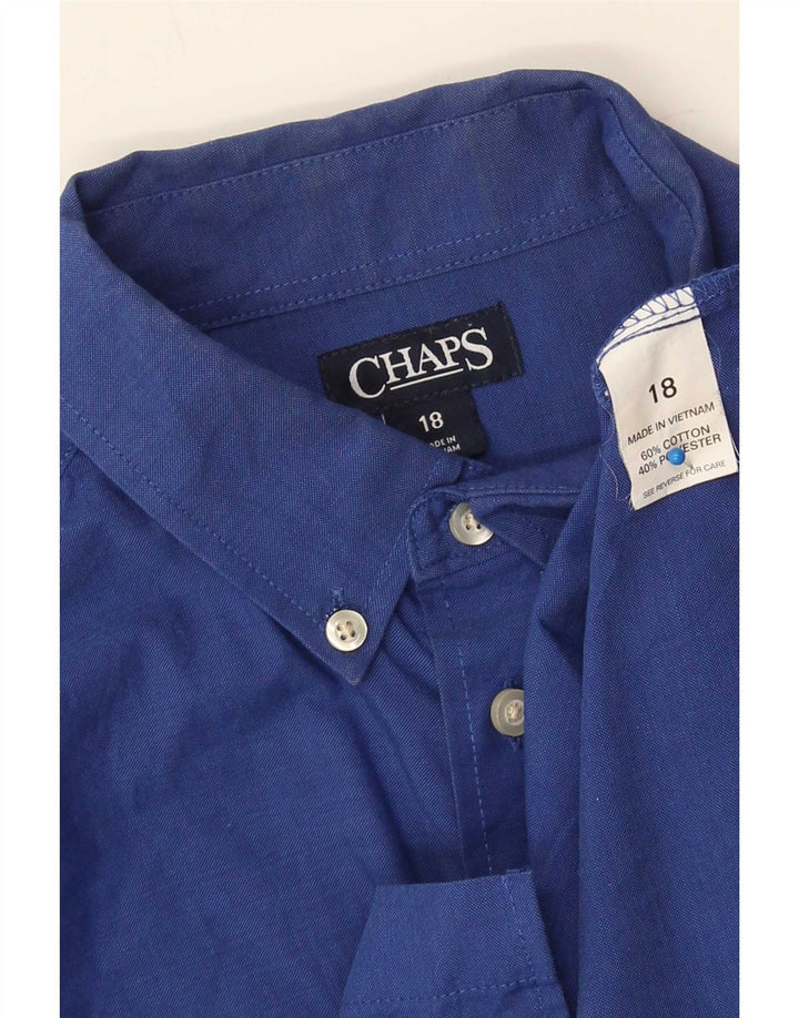 Chaps-Hemd für Jungen, 15–16 Jahre, marineblau, Baumwolle
