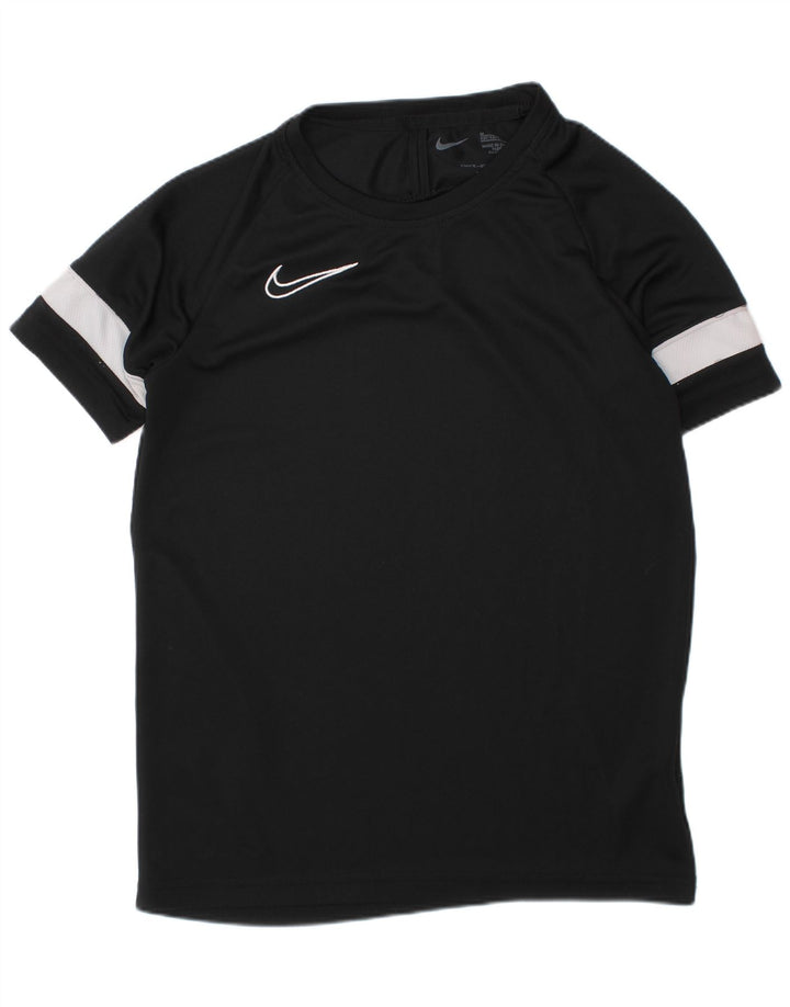 NIKE Dri Fit T-Shirt für Jungen, 10–11 Jahre, Mittelschwarz, Farbblock
