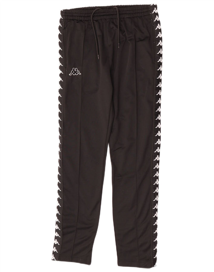 Kappa Herren-Trainingshose mit Grafik, mittelschwarzes Polyester