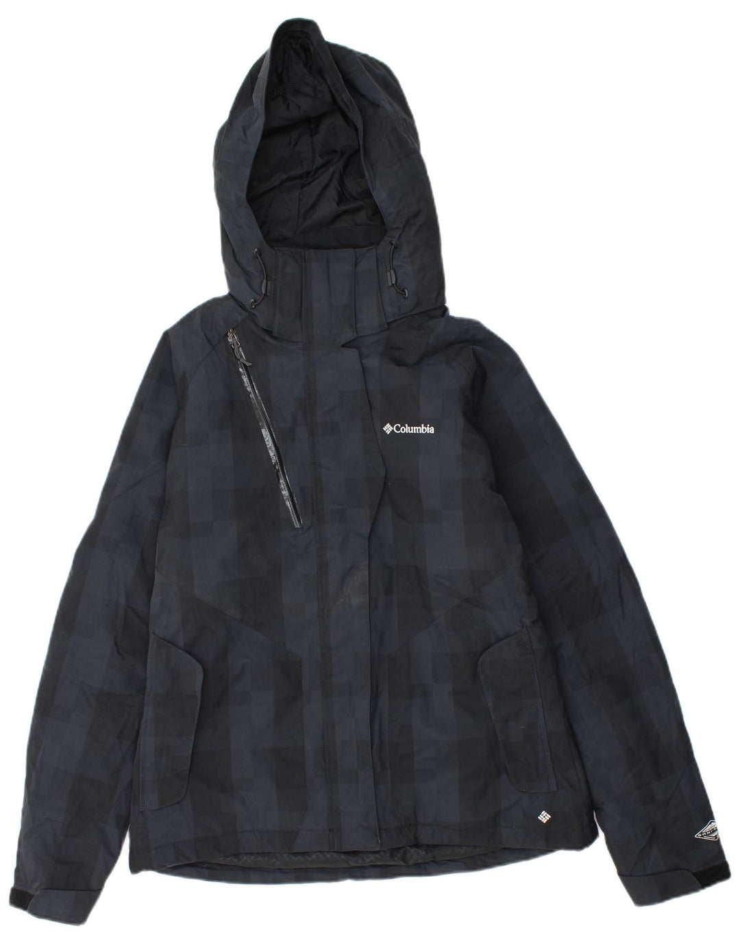 Columbia Damen Omni-Heat Windjacke UK 14 Medium Black Check Nylon