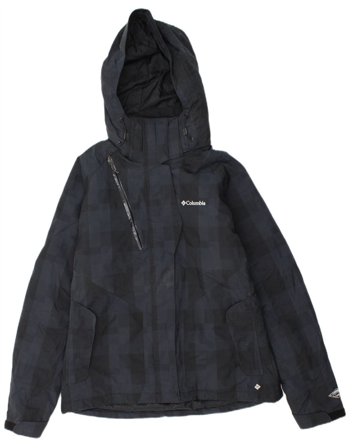 Columbia Damen Omni-Heat Windjacke UK 14 Medium Black Check Nylon