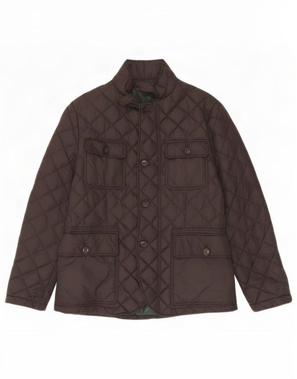 Henry Cottons Herren Steppjacke IT 50 Large Braun Polyester