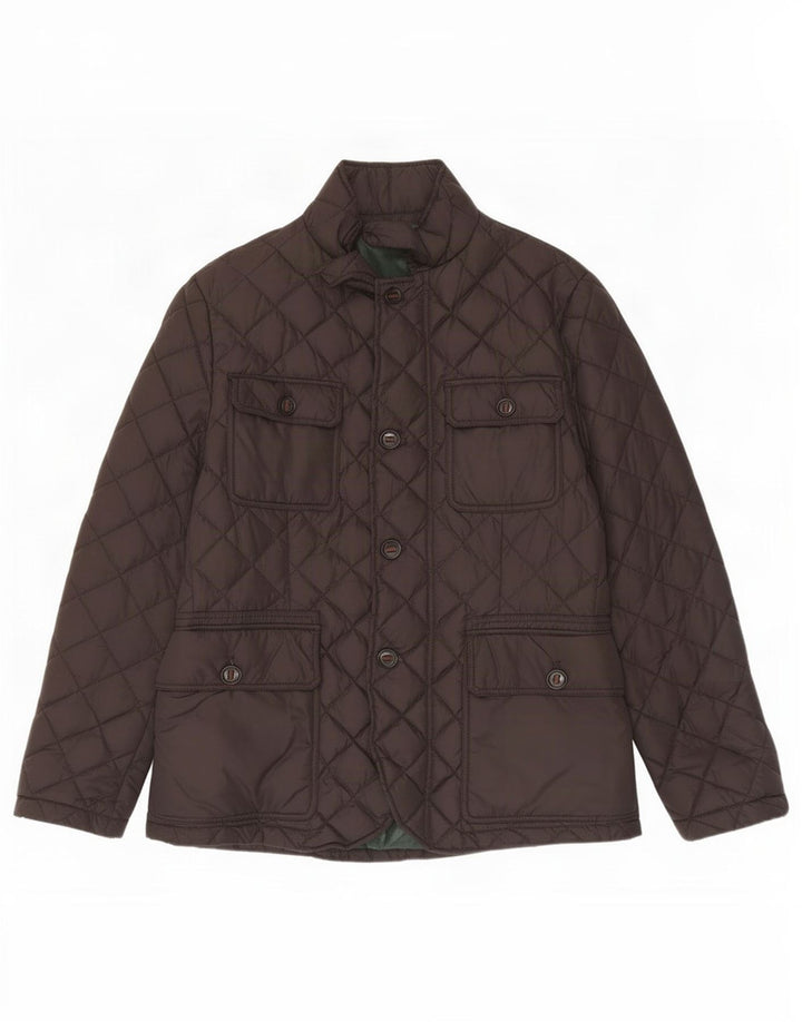 Henry Cottons Herren Steppjacke IT 50 Large Braun Polyester