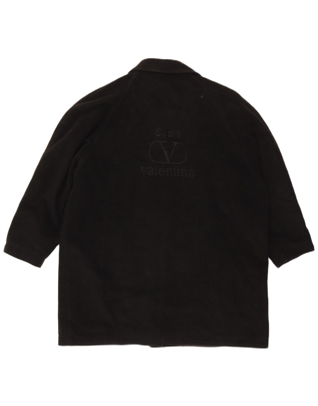 Valentino Damen Mantel IT 46 Große schwarze Wolle