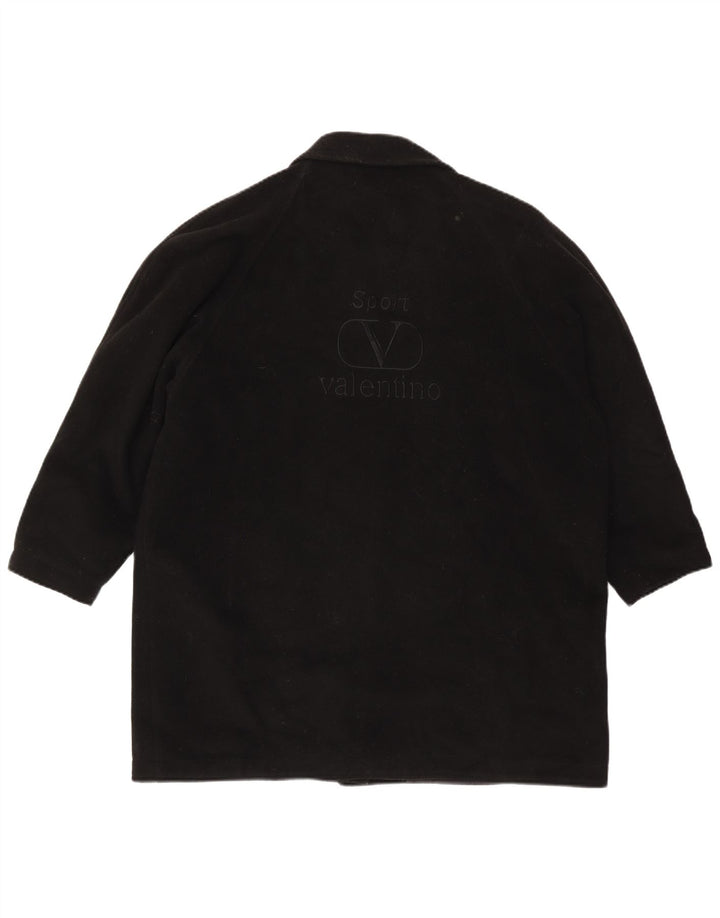 Valentino Damen Mantel IT 46 Große schwarze Wolle