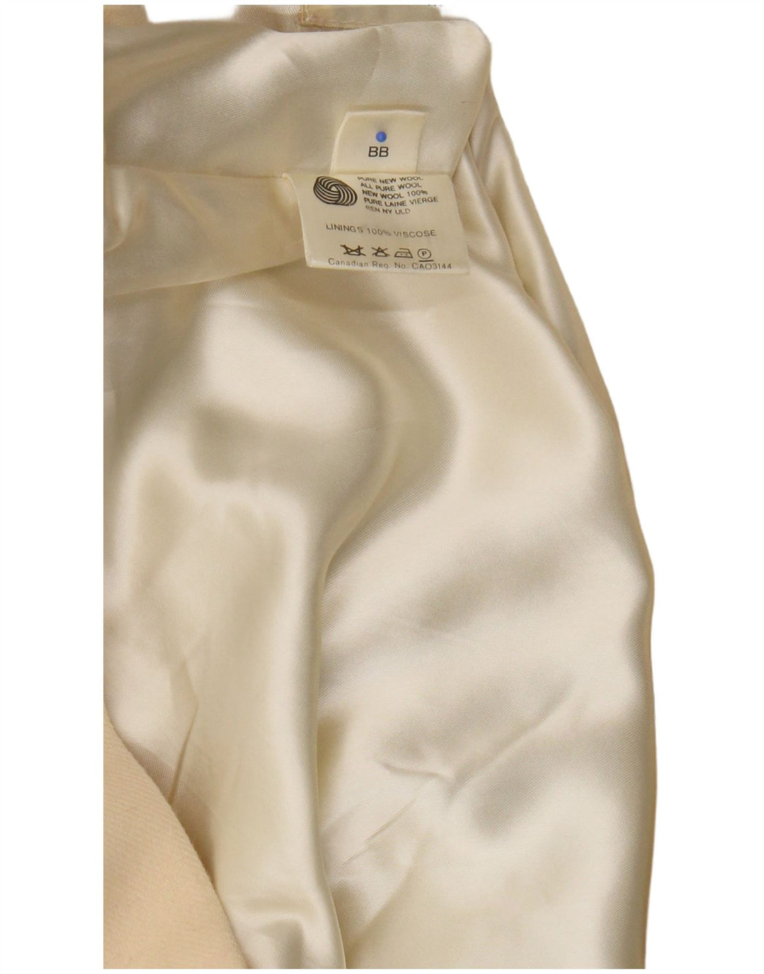 Jaeger Damen Übergroßer zweireihiger Mantel UK 14 Mittelbeige Schurwolle