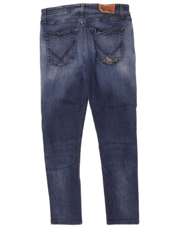 Roy Rogers Herren Slim Jeans W33 L28 Marineblau Baumwolle