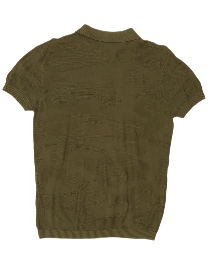 Zara Herren Poloshirt Medium Khaki Camouflage
