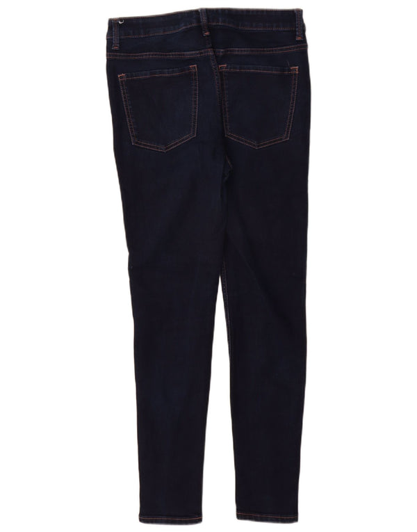 Marks & Spencer Damen The Ivy Skinny Jeans UK 10 Small W28 L28 Marineblau