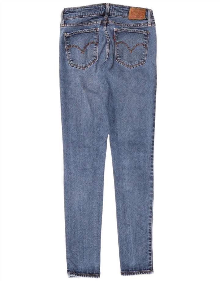 LEVI'S Damen 711 Skinny Jeans W26 L30 Blaues Lyocell