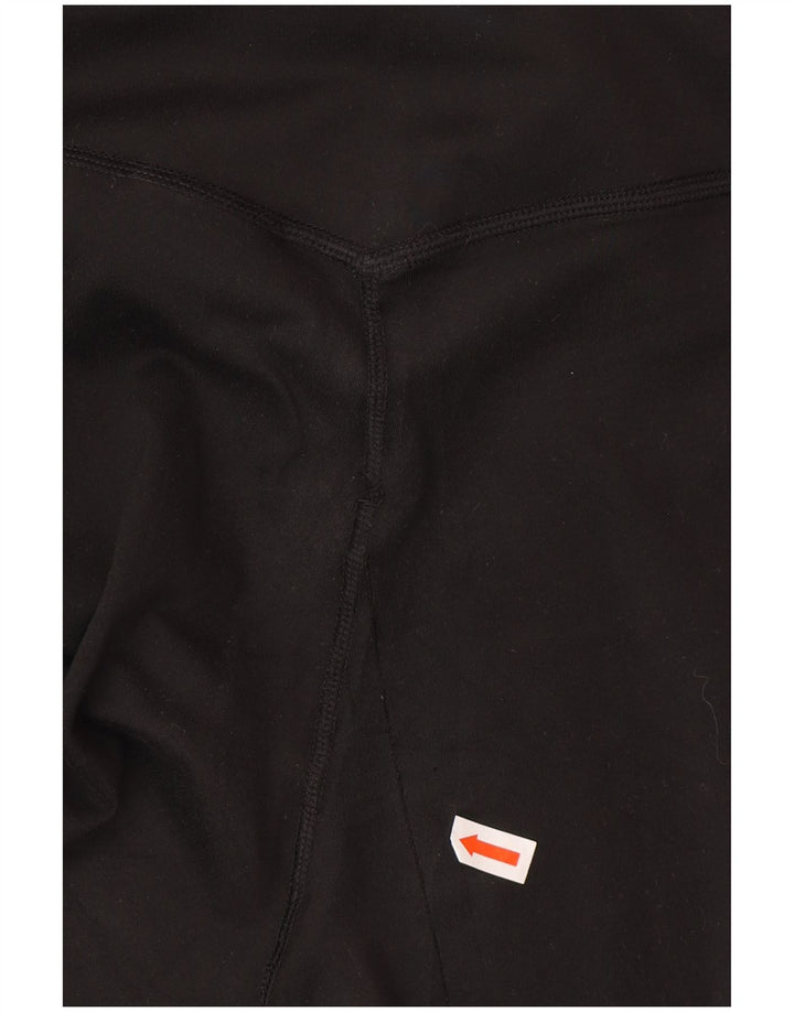 NIKE Womens Dri Fit Leggings UK 10 Small Black Polyester