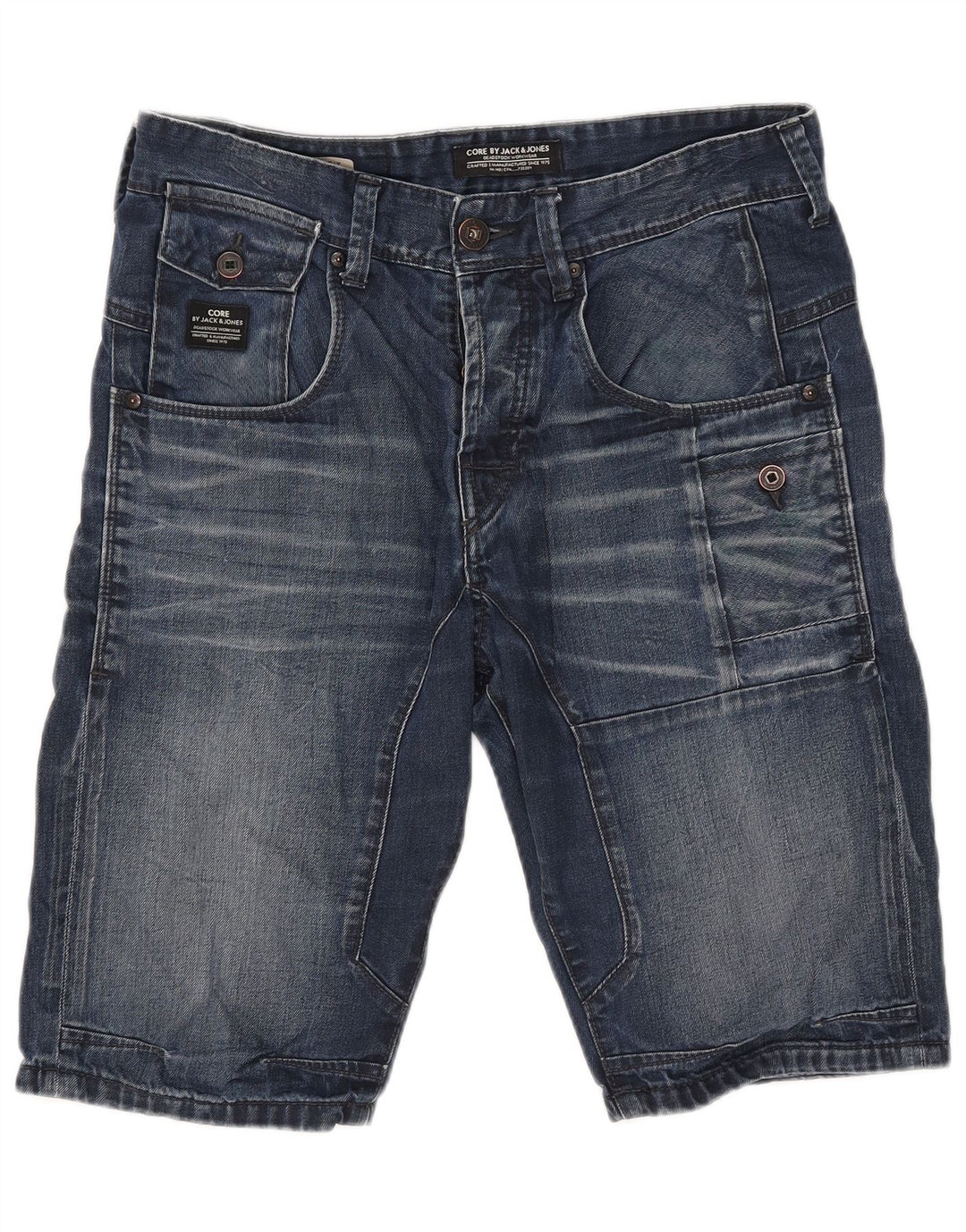 Jack & Jones Herren Jeansshorts W32 Mittelblau