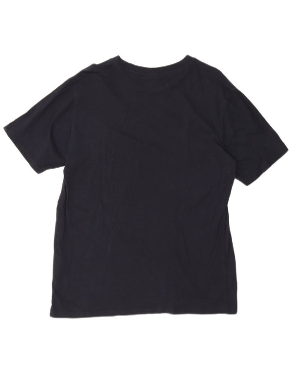 Champion Herren T-Shirt Top Large Marineblau Baumwolle