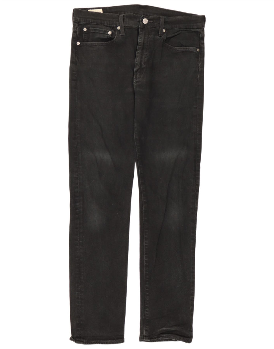 Levi's Herren 502 Tapered Jeans W33 L31 Schwarze Baumwolle